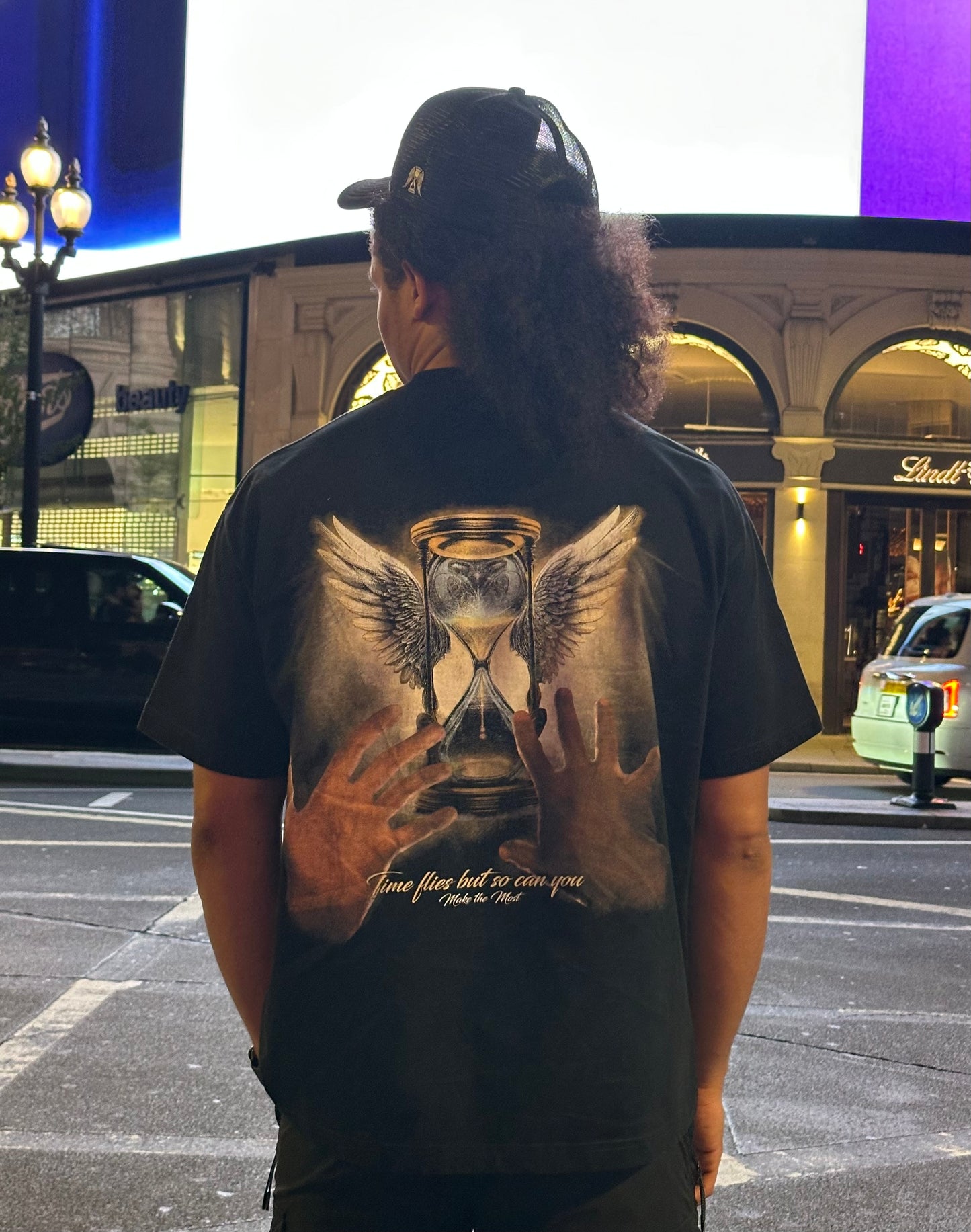 MTM "Time Flies" Oversized T-Shirt – Black